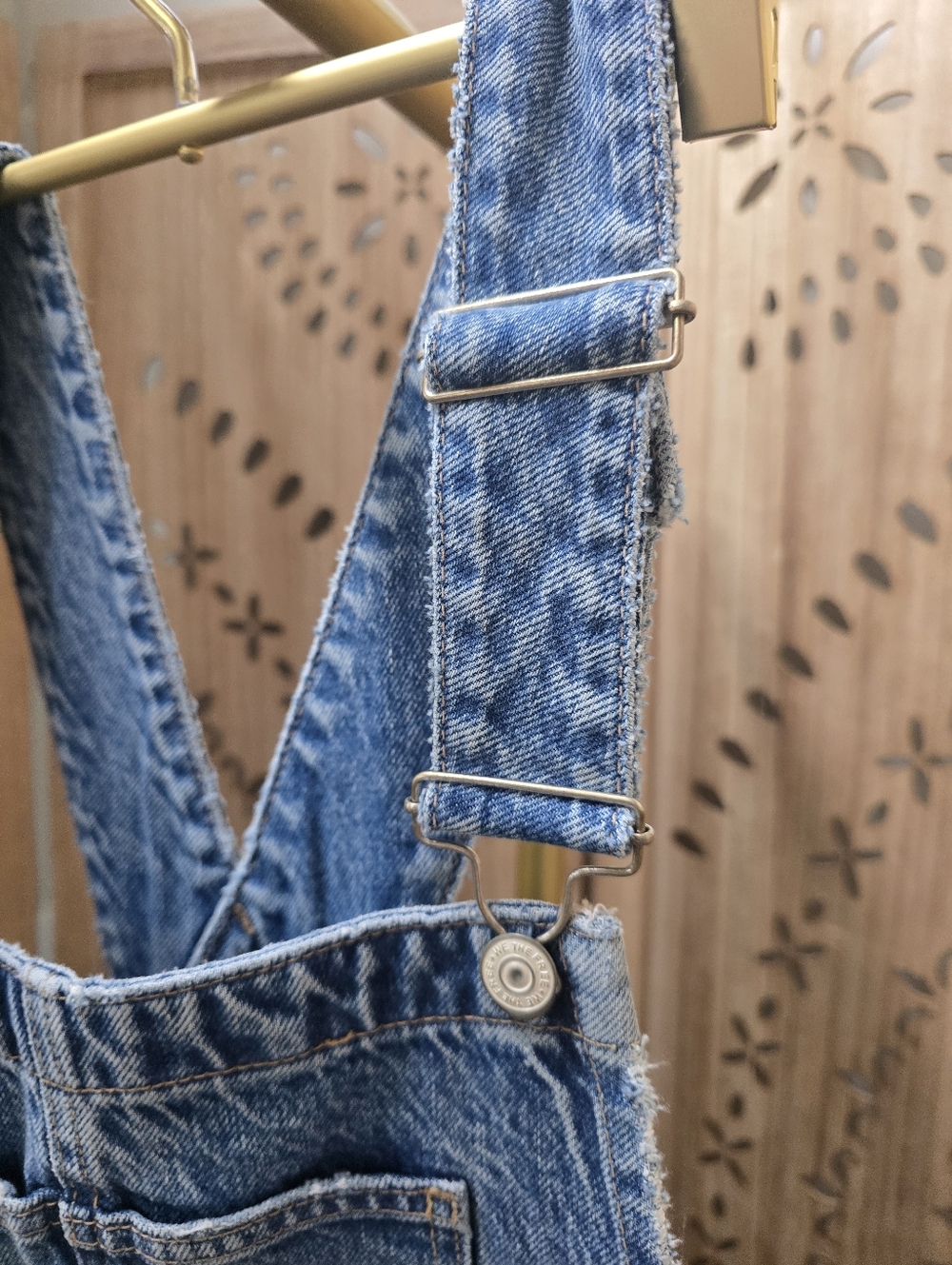 NWOT We The Free Good Luck Barrel Overalls ~Ultra Light Beam - Picture 7 of 14